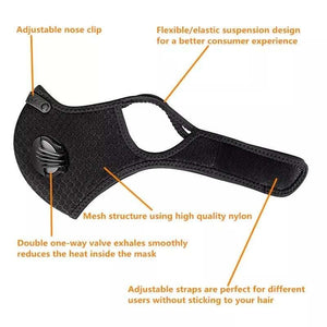 Mesh Face Mask with Dual Respirators