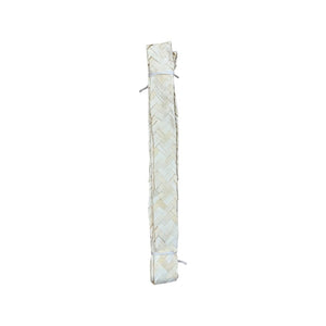 Flax/Seagrass Ribbon M (5cmX5M) - White