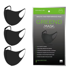 Load image into Gallery viewer, GREEND Polyurethane Mask black 3pcs pack
