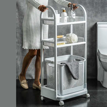 Load image into Gallery viewer, Laundry trolley 2 shelves with Basket
