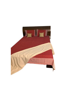 Classio Cotton Bedsheet Set- Maroon