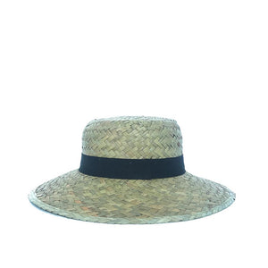 Flax/Seagrass Lady Hat 38cm W/Band Nral