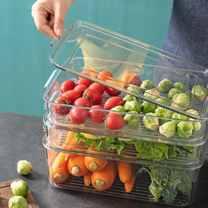 High Transparency storage box with lid- 33.5*21.5*5.5 (cm)