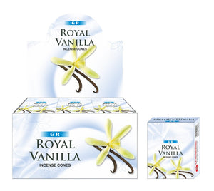GR Fragrance Cones - ROYAL VANILLA  (10pcs)