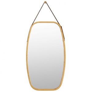 Bamboo Oval Mirror